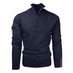 Herre Amundsen Sports Peak Half Zip Mens (Faded Navy)