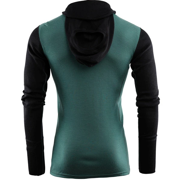 Herre Aclima Warmwool Hood Sweater W/Zip M (Jet Black/North Atlantic/Reef Waters) 4 Herre Aclima Warmwool Hood Sweater W/Zip M (Jet Black/North Atlantic/Reef Waters) - Bilde 2