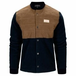 Herre Amundsen Field Fleece Wool Mens (Faded Navy/Tan)