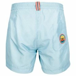 Herre Amundsen Sports 5Incher Off-Dock Swim Trunk Mens (Pinstripe Blue) -Klær Butikk Amundsen Sports 5Incher Off Dock Swim Trunk Mens Pinstripe Blue3