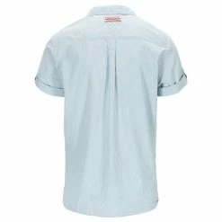 Herre Amundsen Sports Beach Shirt Mens (Pinstripe Blue) -Klær Butikk Amundsen Sports Beach Shirt Mens Pinstripe Blue1
