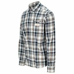 Herre Amundsen Sports Skauen Field Shirt Mens (Chequered Navy/Tan) 7 Herre Amundsen Sports Skauen Field Shirt Mens (Chequered Navy/Tan) -Klær Butikk Amundsen Sports Skauen Field Shirt Mens 2