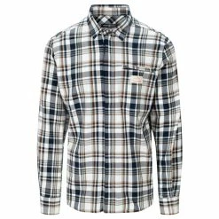 Klær Butikk 17 Herre Amundsen Sports Skauen Field Shirt Mens (Chequered Navy/Tan)