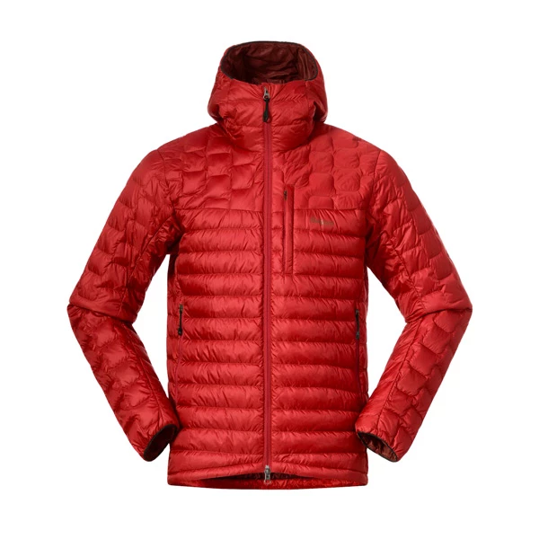Herre Bergans Magma Light Down Jacket W/Hood Men (Dark Brick) 3 Herre Bergans Magma Light Down Jacket W/Hood Men (Dark Brick)