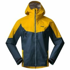 Herre Bergans Senja 3l Jkt (Orion Blue/Light Golden Yellow)