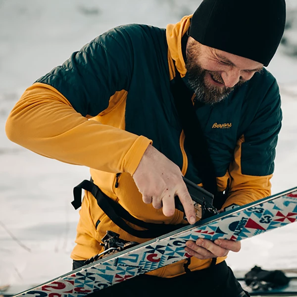 Herre Bergans Senja Midlayer Hood Jacket (Light Golden Yellow/Orion Blue) 4 Herre Bergans Senja Midlayer Hood Jacket (Light Golden Yellow/Orion Blue) - Bilde 2