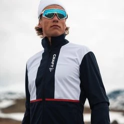 Herre Craft Nor Pro Nordic Race Jacket M (Blaze-White) -Klær Butikk Craft Nor Pro Nordic Race Jacket M Blaze White 2 1