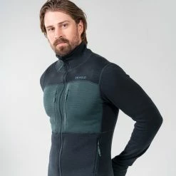 Herre Devold Egga Grid Merino Jkt Man (Ink/Woods) -Klær Butikk Devold Egga Grid Merino Jkt Man Ink Woods 2