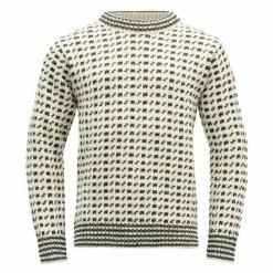 Herre Devold Original Islender Wool Sweater (Offwhite/Anth.)