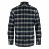 Herre Fjällräven Övik Heavy Flannel Shirt Mens (Dark Navy-Buckwheat Brown) -Klær Butikk Fjallraven Ovik Heavy Flannel Shirt Mens Dark Navy Buckwheat Brown