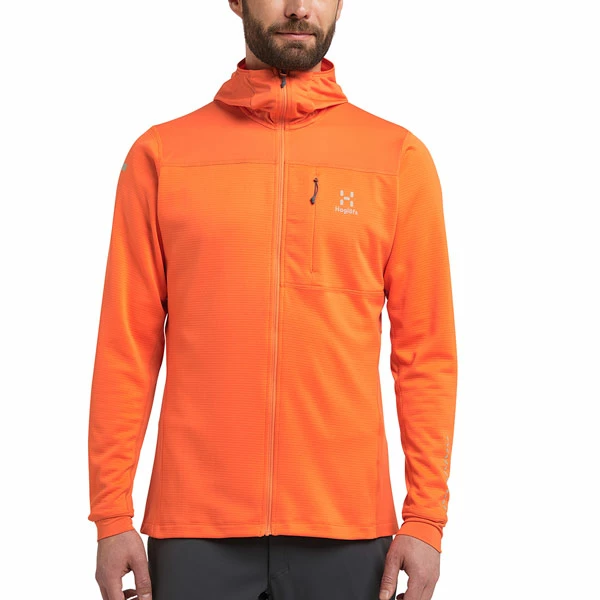 Herre Haglöfs L.I.M Mid Multi Hood Men (Flame Orange) 5 Herre Haglöfs L.I.M Mid Multi Hood Men (Flame Orange) - Bilde 3