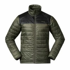 Herre Bergans Røros Box Down Light Jacket (Green Mud/Solid Charcoal)