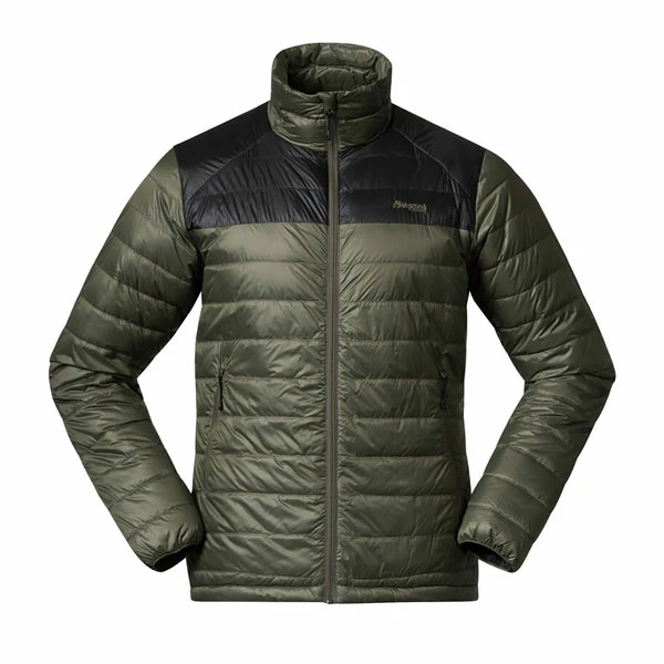 Herre Bergans Røros Box Down Light Jacket (Green Mud/Solid Charcoal) 3 Herre Bergans Røros Box Down Light Jacket (Green Mud/Solid Charcoal)