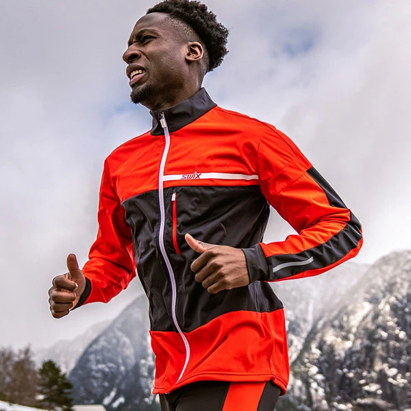 Herre Swix Carbon Light Softshell Jacket M (Fiery Red) 5 Herre Swix Carbon Light Softshell Jacket M (Fiery Red) - Bilde 3